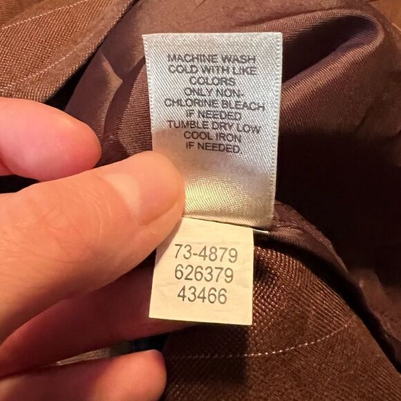 NWT! J.Jill brown linen and cotton blend blazer - Picture 6 of 13